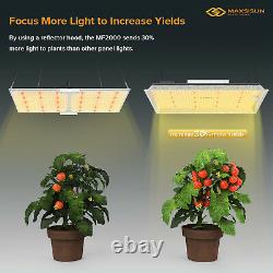 Maxsisun Mf2000 Led Grow Light Full Spectrum Remote Pour Les Plantes Intérieures Veg Bloom