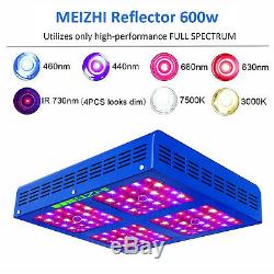 Meizhi 600w Led Grow Light Full Spectrum Pour Plantes D'intérieur Veg Hydroponique Ir