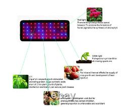 PHLIZON 600W Lampe de Culture LED à Spectre Complet pour Toutes les Plantes d'Intérieur Veg Fleur