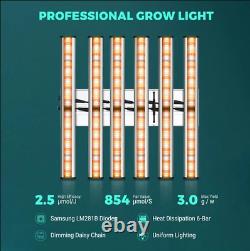 PHLIZON 640W Lampe de culture LED à spectre complet, réglable pour les plantes d'intérieur en croissance et en fleurissement.