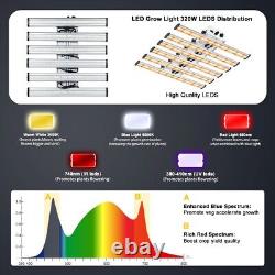 PHLIZON PRO 320W 1000W LED Luminaire de Croissance pour Plantes Éclairage Spectre Complet