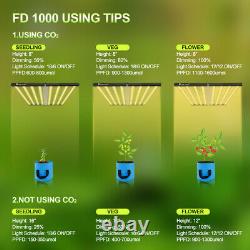 Phlizon 1000w Led Spectra Grow Light Samsung Lm281b Veg Flower En Plantes Intérieures
