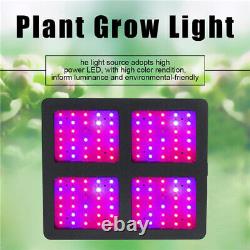 Phlizon 1200W Lampe de Culture à LED pour Plantes, Spectre Complet avec Veg/Bloom pour Serre aux États-Unis