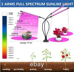 Phlizon 2000w Lm301b Led Grow Light Full Spectrum Pour Les Plantes Intérieures Veg Bloom Us