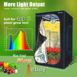 Phlizon 2000w Plant Led Grow Light Avec Samsung Dimmable Pour La Fleur De Veg Intérieur