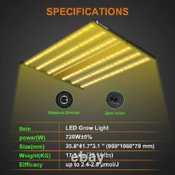 Phlizon 450W Lampe de culture LED pliable à spectre complet pour légumes et floraison