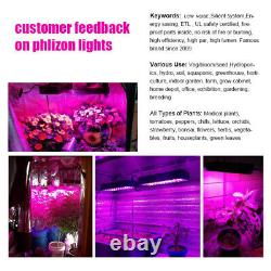Phlizon 600w Led Grow Light Full Spectrum For Indoor Plants Hydro Veg And Flower