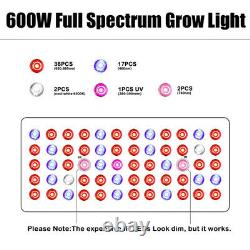 Phlizon 600w Led Grow Light Lamp Full Spectrum For All Indoor Plants Veg Flower