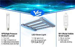 Phlizon 800W LED Grow Light Spectre Complet Dimmable 6x6ft Plantes d'intérieur Veg Bloom