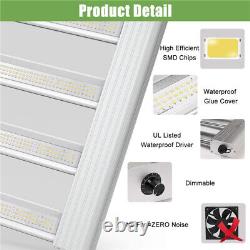 Phlizon 800W LED Grow Light Spectre Complet Dimmable 6x6ft Plantes d'intérieur Veg Bloom