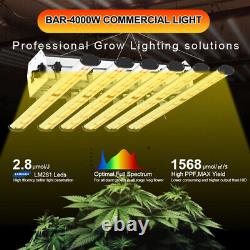 Phlizon BAR-4000W Lampe de culture LED Samsung LM281B pour culture intérieure commerciale de légumes en croissance