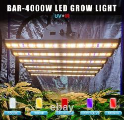 Phlizon BAR4000W Lampe de culture LED Sunlike Full Spectrum pour graines, légumes et plantes à fleurs