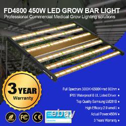Phlizon Fd4800 450w Pliable Avecsamsung Led Grow Light Bar Indoor Plant Veg 5x5ft