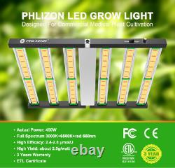 Phlizon Fd4800 Fd6500 Led Grow Light Full Spectrum Samsung 561c Veg Flower Uv