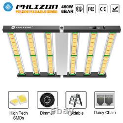 Phlizon Fd4800 Led Grow Light Bar 5x5ft Full Spectrum Pour Les Plantes Médicales Intérieures