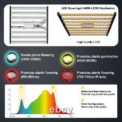 Phlizon Fd6500 Led Grow Light 8bars Full Spectrum Indoor Culturing Lamp Veg Flower