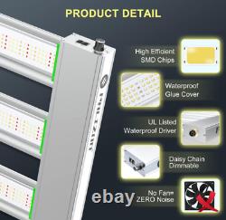 Phlizon LED Grow Light 2000W Spectre Complet pour Plantes d'Intérieur Veg Fleur Toutes Étapes