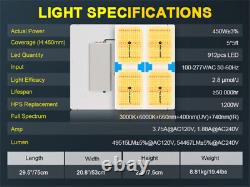 Phlizon PL4500 Lampe de culture LED dimmable à spectre complet pour légumes et fleurs en intérieur à tous les stades.