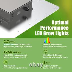 Phlizon PL4500W Lampe de culture LED Samsung Full Spectrum pour la croissance en intérieur des légumes et des fleurs à tous les stades.