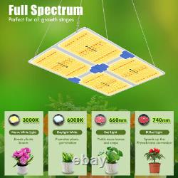 Phlizon PL4500W Lampe de culture LED Samsung Full Spectrum pour la croissance en intérieur des légumes et des fleurs à tous les stades.