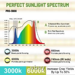 Pro-3000 Commercial Led Grow Light 5x5ft Sunlike Full Spectrum Indoor Veg Flower
