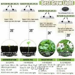 Set De 2 4000w Led Grow Light Full Spectrum Indoor Hydroponic Veg Fleur Plant