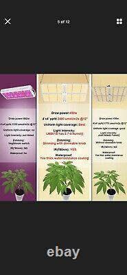 Sf- 4000 Led Grow Light For Indoor All Stage Veg Flower Plants Full Spectrum