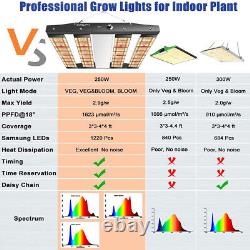 Sonlipo SPC2500 Lampe de culture LED 250W Spectre complet pour les plantes d'intérieur Veg Bloom IR