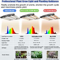 Sonlipo Spc2500 Led Grow Light Full Spectrum Pour Les Plantes Intérieures Veg Flower Ir
