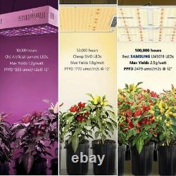 Spider Farmer 4000w Led Grow Light Samsung Lm301 Grow Plants Indoors Veg Fleur