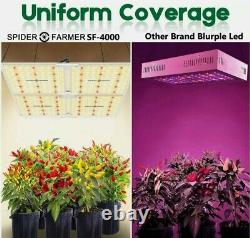 Spider Farmer Sf 4000 Led Grow Light Samsung Lm301b Plantes Intérieures Fleur De Veg