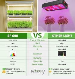 Spider Farmer Sf600 Led Grow Light Strip Sunlike Full Spectrum For Seedling Veg