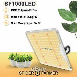 Spider Fermier 1000w Led Grow Light Samsungled Lm301b Plantes D'intérieur Veg Fleurs