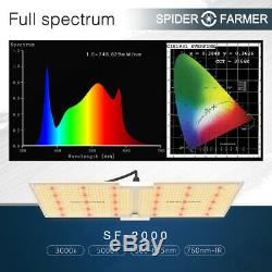 Spider Fermier 2000w Led Grow Light Samsung Lm301b Chips Veg Fleurs Plantes D'intérieur