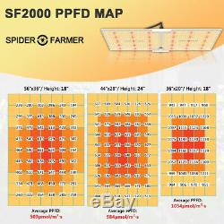Spider Fermier 2000w Led Grow Light Samsungled Lm301b Plantes D'intérieur Veg Fleurs
