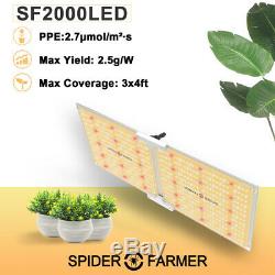 Spider Fermier 2000w Led Grow Light Samsungled Lm301b Plantes D'intérieur Veg Fleurs
