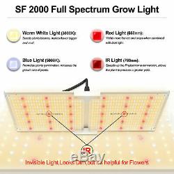 Spider Fermier 2000w Led Grow Light Samsungled Lm301b Veg Fleurs Plantes D'intérieur