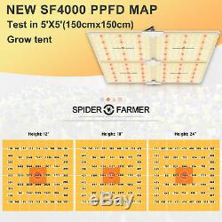 Spider Fermier 4000w Led Grow Light Samsungled Lm301b Toutes Les Étapes Veg Fleur Intérieur