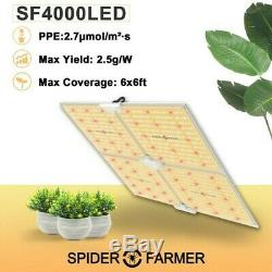 Spider Fermier Sf-4000 Led 450w Élèvent La Lumière Avec Samsung Lm301b Intérieur Veg / Fleur