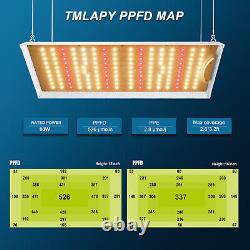 TMLAPY 1000W Lampe de Culture LED Spectre Complet pour Plantes d'Intérieur en Serre Veg Floraison