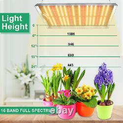Tmlapy 2000w Led Grow Light Full Spectrum Pour Les Plantes À L'intérieur De Serre Veg Bloom