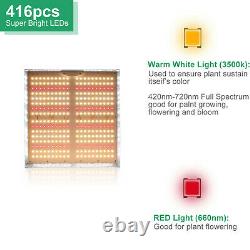 Tmlapy 2000w Led Grow Lights Full Spectrum For Indoor Plants Veg Flower