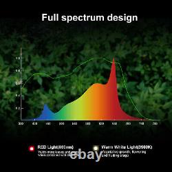 Tmlapy 2000w Led Plantes De Croissance Spectre Complet Complet Pour Plante Intérieure Fleur Végétale