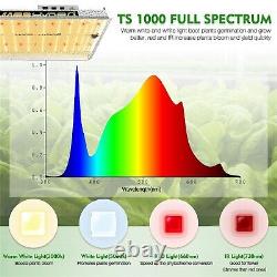 Ts 1000w Led Grow Light Full Spectrum Ir+3x3 Hydroponic Grow Tent Kit Grow Box