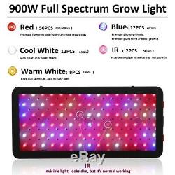 Ul 900w Led Grow Lumière Intérieure 12 Full Spectrum Band Avec Veg Bloom Double Commutateur