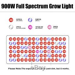 Ul 900w Led Grow Lumière Intérieure 12 Full Spectrum Band Avec Veg Bloom Double Commutateur