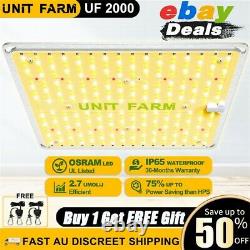 Unit Farm 2pcs Uf 2000w Led Grow Light Full Spectrum For Indoor Plant Veg Flower