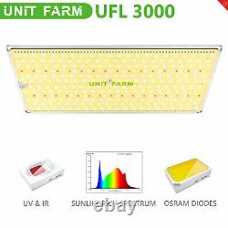 Unit Farm Ufl 3000w Led Grow Light Hydroponic Full Spectrum For Plant Veg Flower