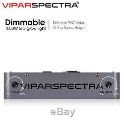 Viparspectra 2pcs Dimmable1000w Double Puce Led Full Spectrum Grow Light Veg Bloom