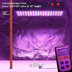 Viparspectra 450w Led Grow Pleine Lumière Plantes Spectre Veg Fleurs Replace Hps Hid